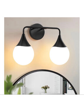 NEW Bathroom Vanity Light Fixtures 2 Lights Mid Century Farmhouse